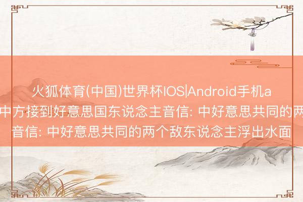 火狐体育(中国)世界杯IOS|Android手机app下载 特朗普访华前， 中方接到好意思国东说念主音信: 中好意思共同的两个敌东说念主浮出水面
