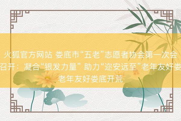 火狐官方网站 娄底市“五老”志愿者协会第一次会员大会召开：凝合“银发力量” 助力“迩安远至”老年友好娄底开荒
