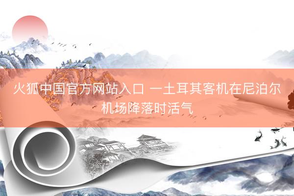 火狐中国官方网站入口 一土耳其客机在尼泊尔机场降落时活气