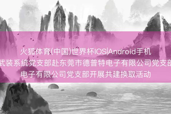 火狐体育(中国)世界杯IOS|Android手机app下载 大岭山镇武装系统党支部赴东莞市德普特电子有限公司党支部开展共建换取活动